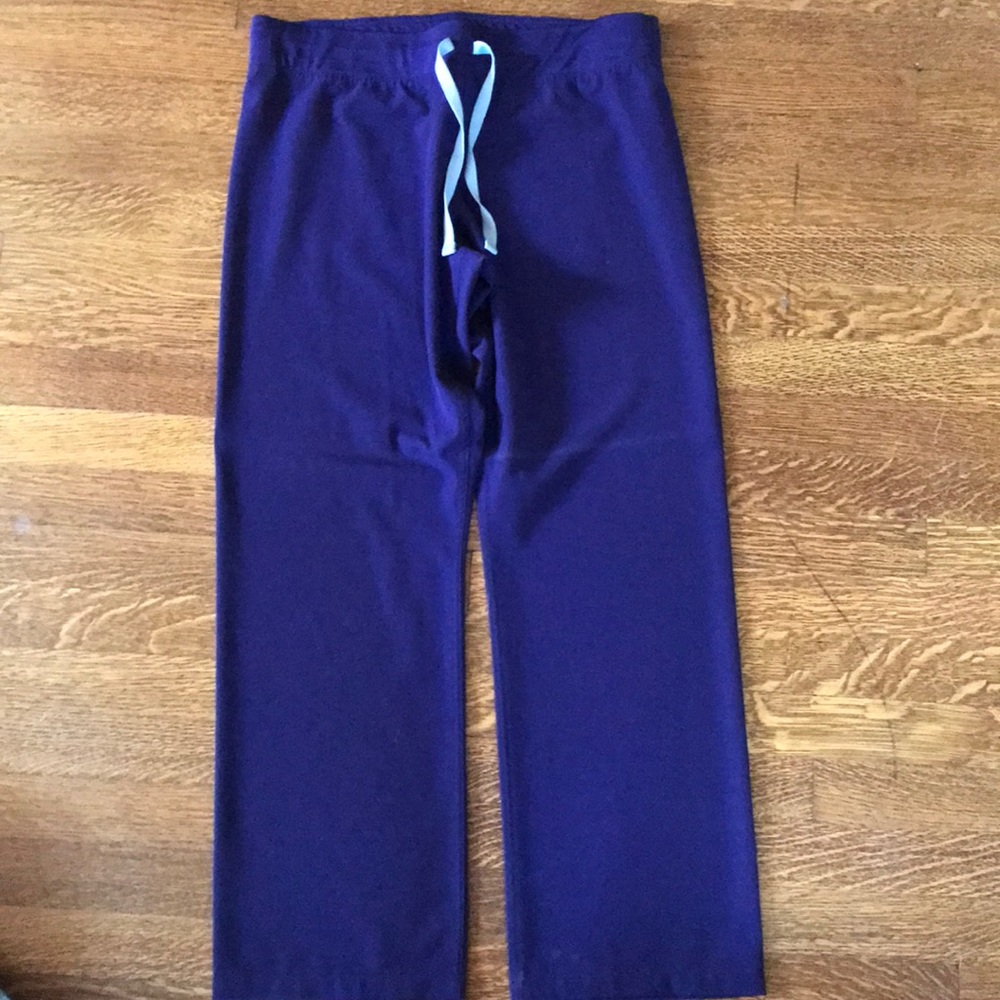 Purple figs scrub pants